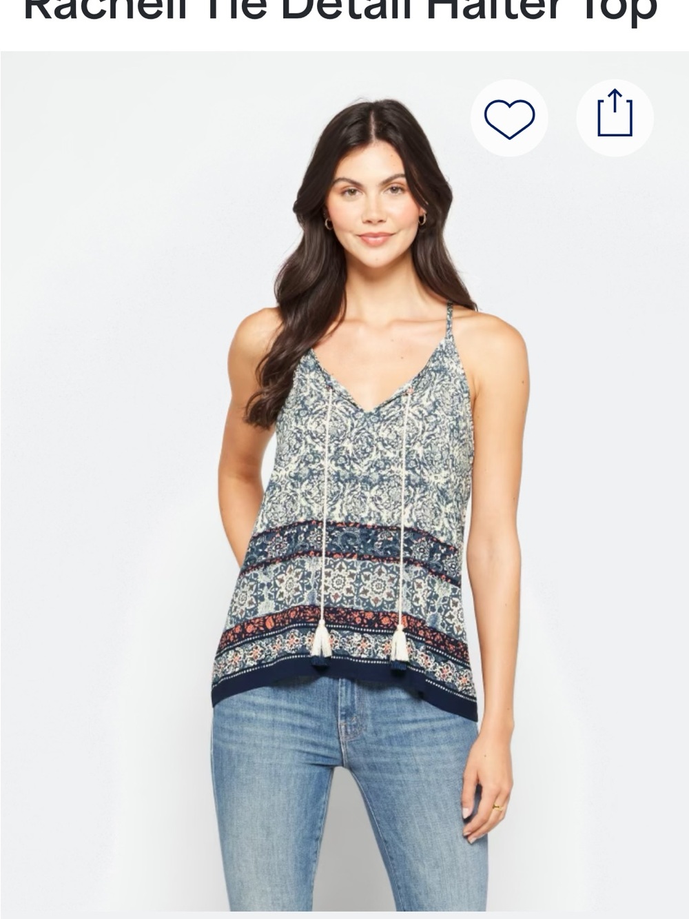 Luq from Stitch Fix Boho Halter Top